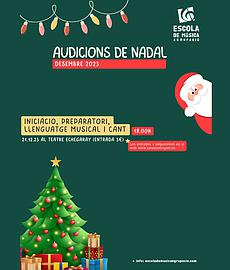 Audició de Nadal Escola de Música Agrupació