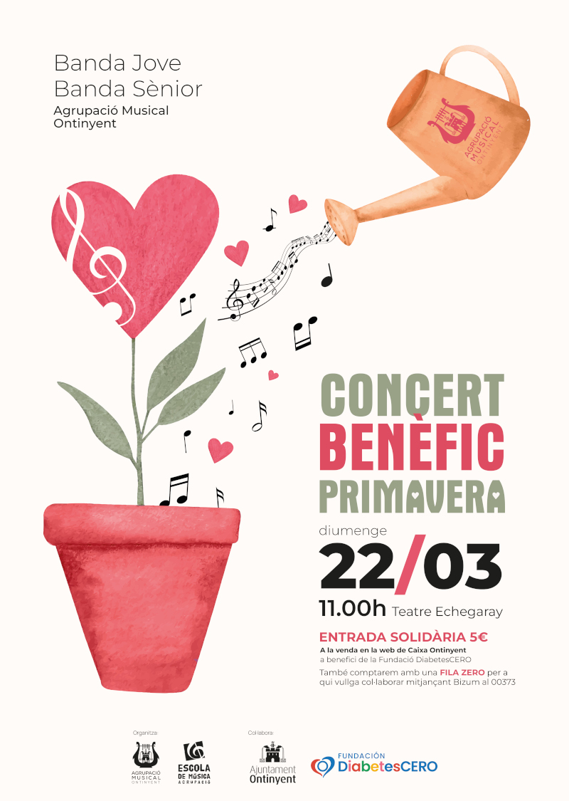 Concert Benèfic de Primavera a càrrec de la Banda Jove i la Banda Sénior