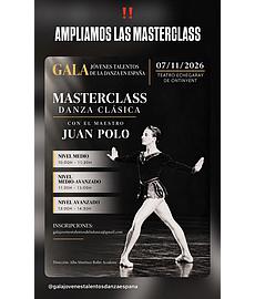 Masterclass Danza Clásica con el maestro Juan Polo